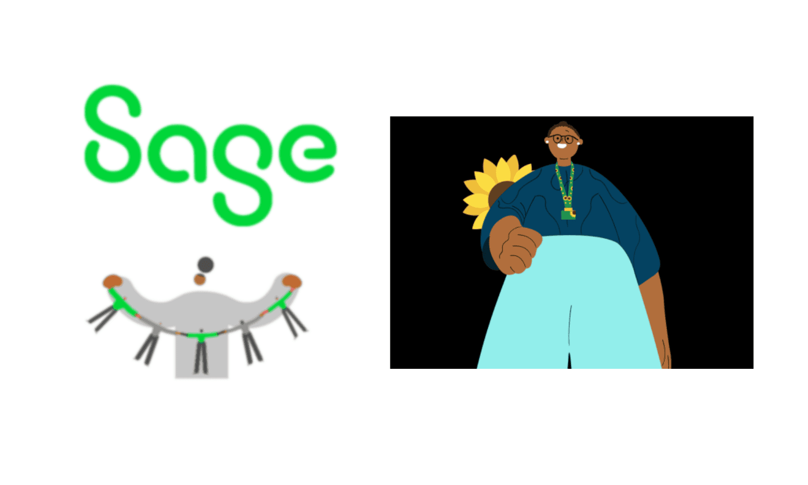 Sage Sunflower Badge logo